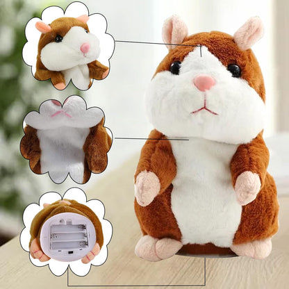 Hámster Hablando Juguete, Hámster Hablando,Repetido Talking Peluche Electrónico, Interactivo Juguetes De Felpa,Divertidos Niños Peluches Hámster Hámster Para Bebé Niños Regalo