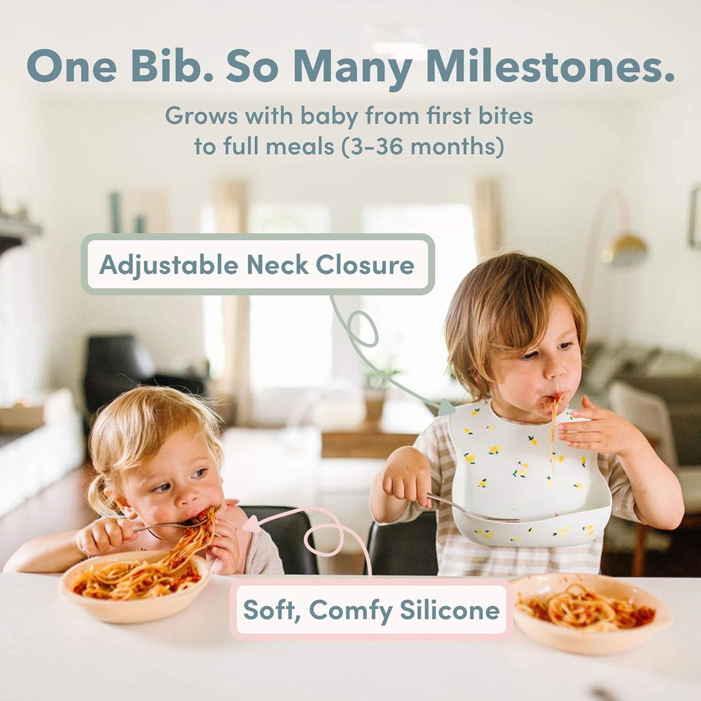 CleanBite Waterproof Silicone Baby Feeding Bib feeding time use