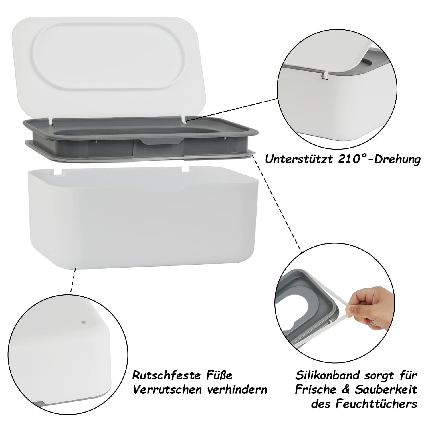 Feuchttücher Box Baby Feuchtuchspender für Erwachsene