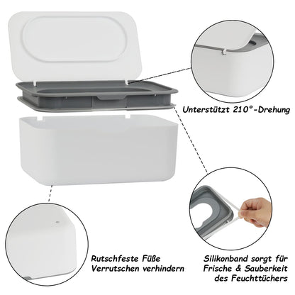 Feuchttücher Box Baby Feuchtuchspender für Erwachsene