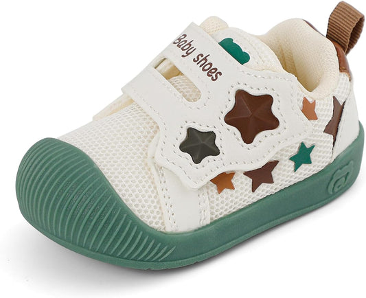 LACOFIA Babyschuhe Mädchen Jungen Lauflernschuhe Baby Erste Schuhe Mit Rutschfeste Gummisohle Atmungsaktiv Kleinkind Sneaker
