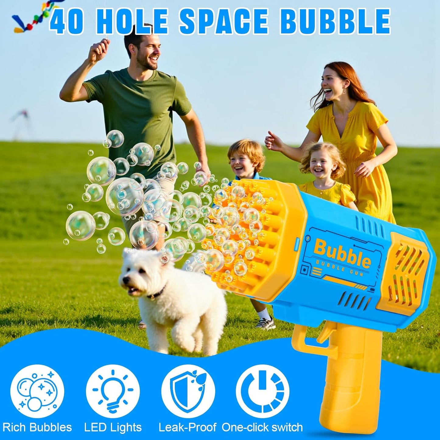 Bubble Gun for Kids fun toy for boys and girls