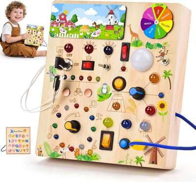 Montessori Busy Board for Toddlers