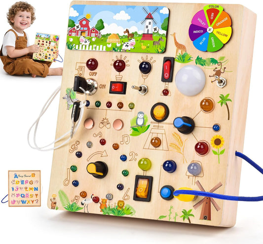 Montessori Busy Board for Toddlers