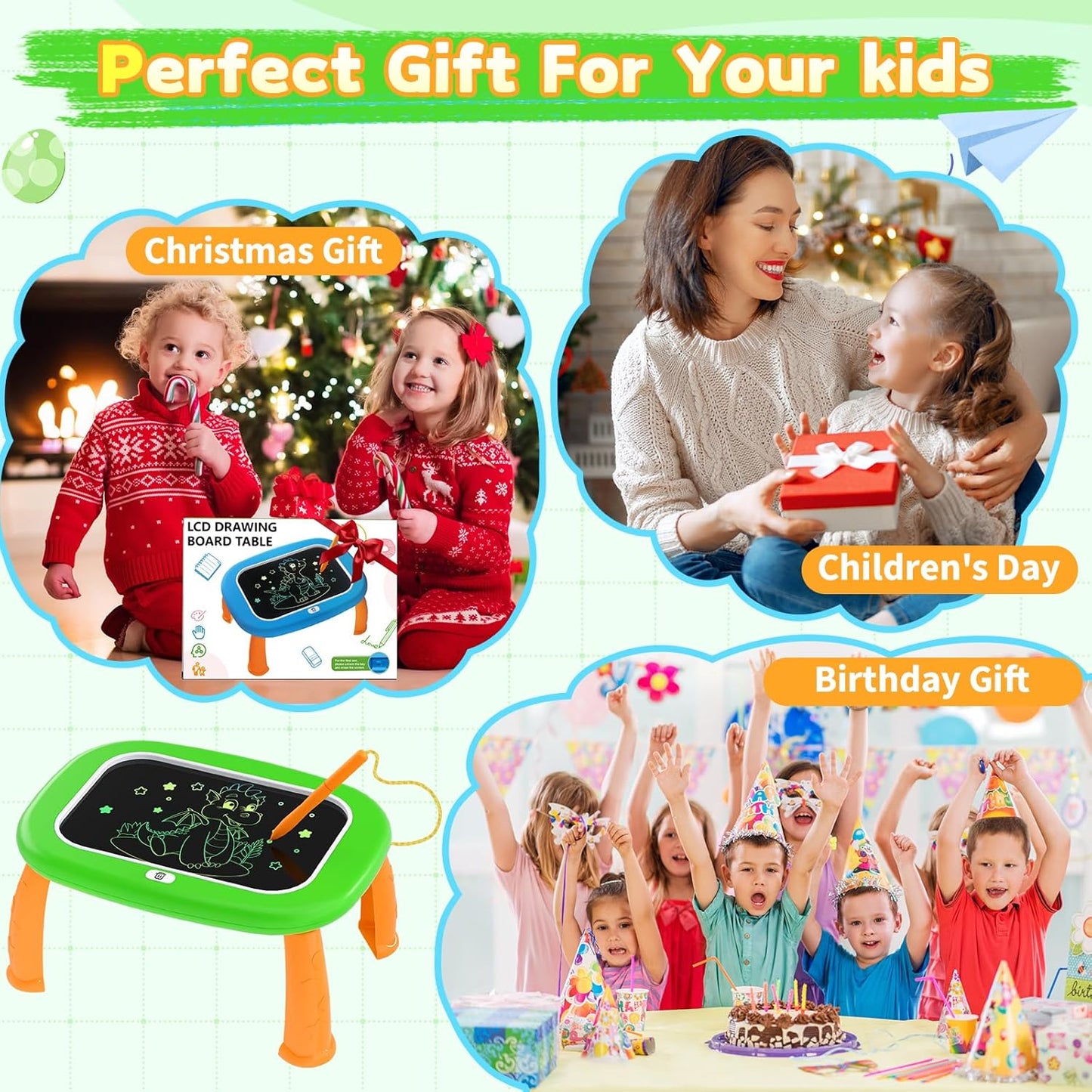 SketchNest LCD Writing Tablet for Kids Drawing Board learning writing