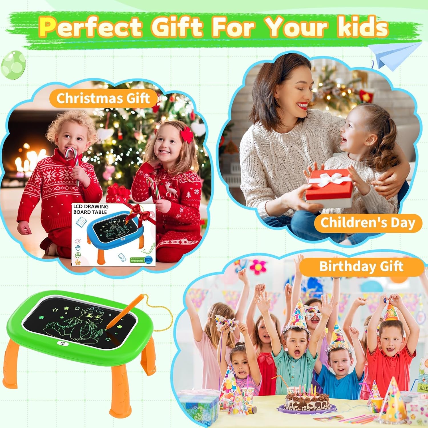SketchNest LCD Writing Tablet for Kids Drawing Board learning writing