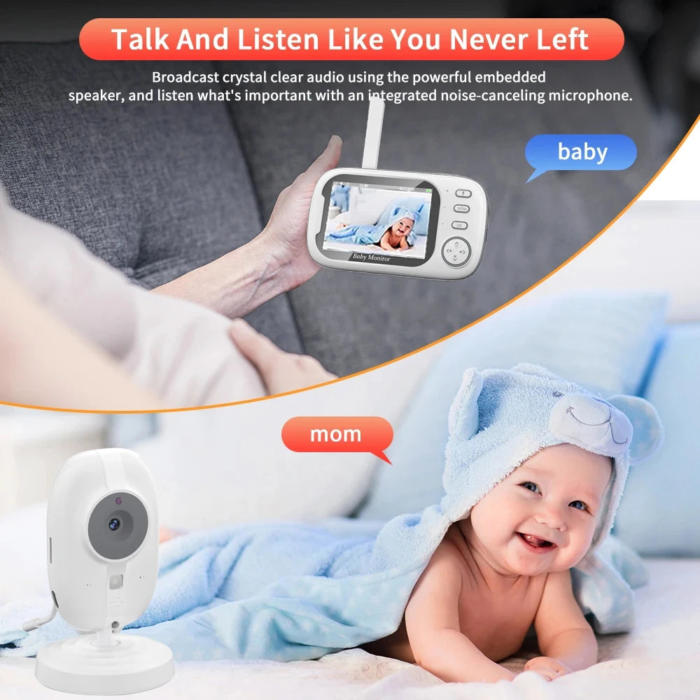 Wireless Baby Monitor with Night Vision nursery use