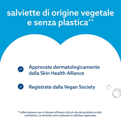 Sensitive+ Newborn & Baby Wipes, Salviettine per Neonati E Bambini, 240 Pezzi (4 Confezioni), Deterge, Cura, Protegge, 99,9% Acqua, Senza Profumo