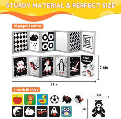 High Contrast Baby Flash Cards for newborn learning