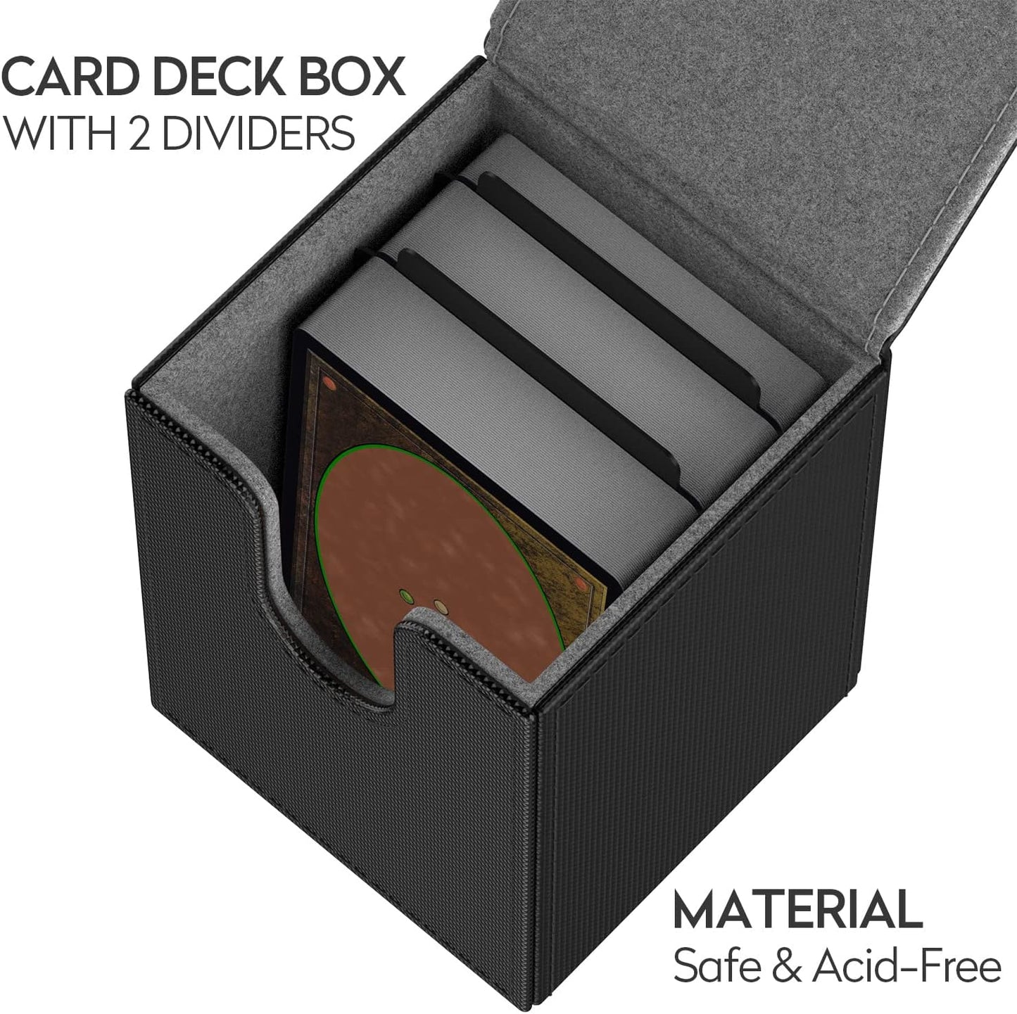 Card Storage Box Magnetic Flip Portable Storage Case