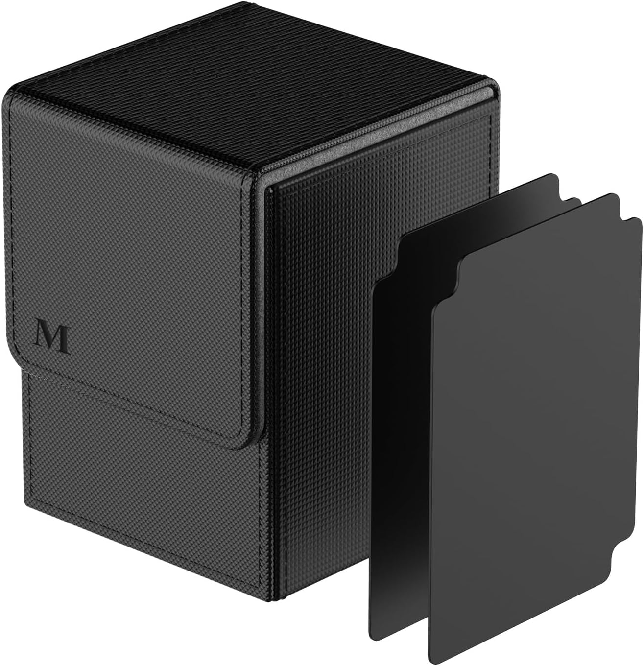 Card Storage Box Magnetic Flip with Divider Plates
