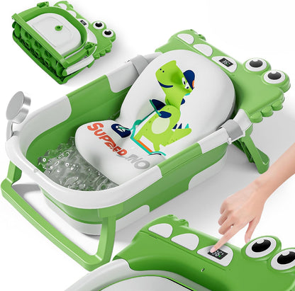 Vasca Da Bagno Pieghevole per Bambini con cuscino ergonomico