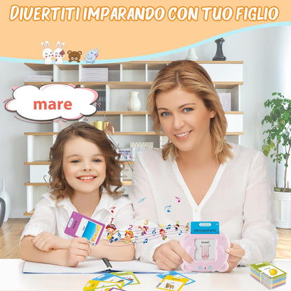 Italian Talking Flash Cards for Language Learning kids learning