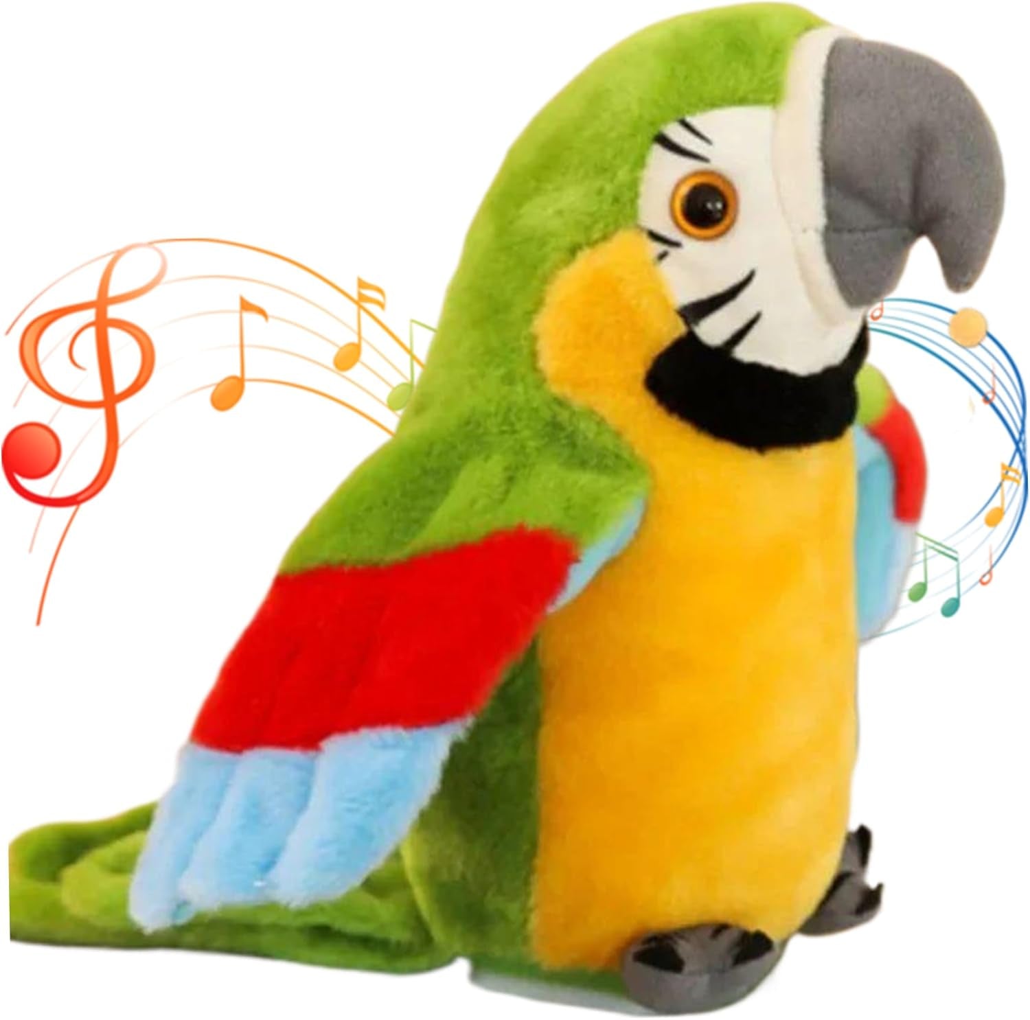 Loro Parlante Repite Lo Que Dices, Juguete De Peluche Con Registro Electrónico, Ala Agitada Animada Para Niños, Verde