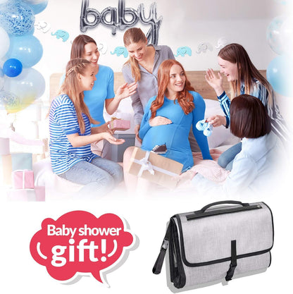 Fasciatoio Portatile Pieghevole Impermeabile Bambino - folded travel size