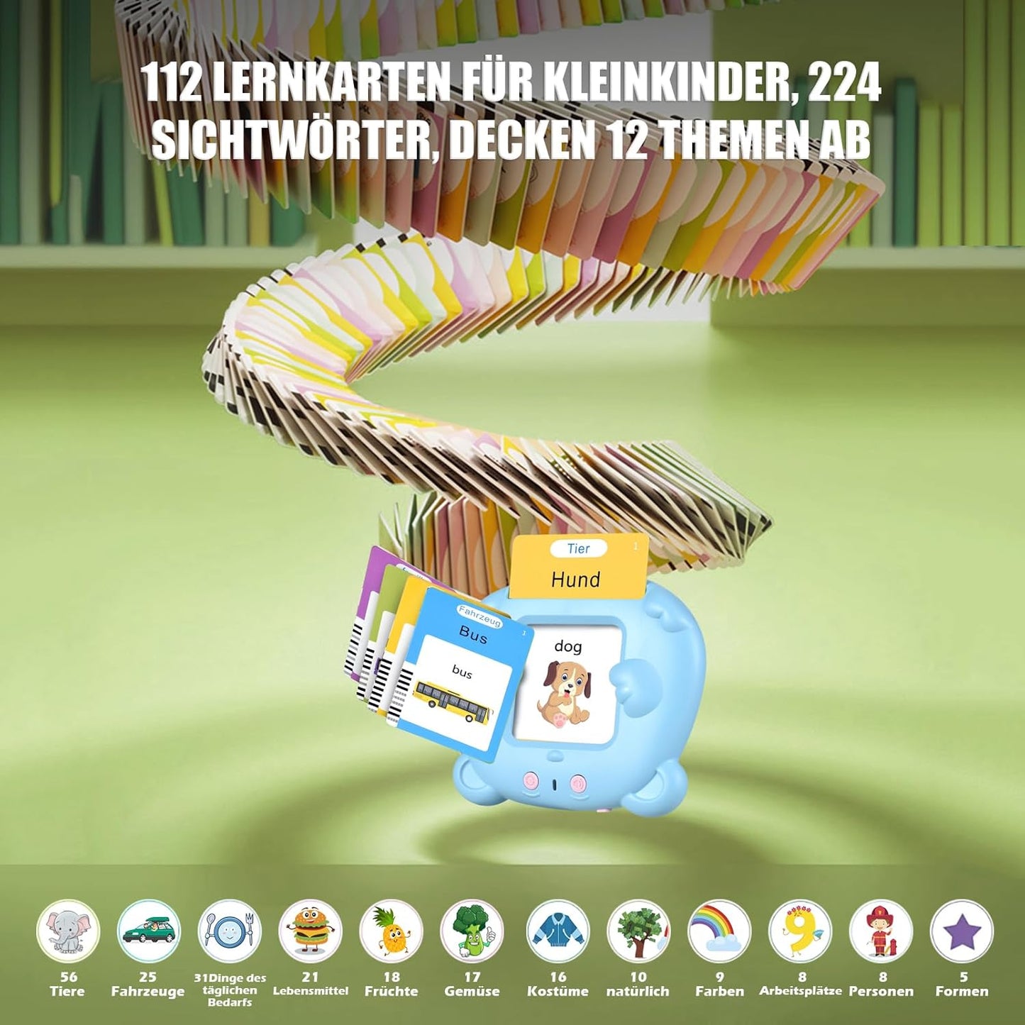 Sprechende Lernkarten für Kinder interaktives Lernen mit Soundkarten