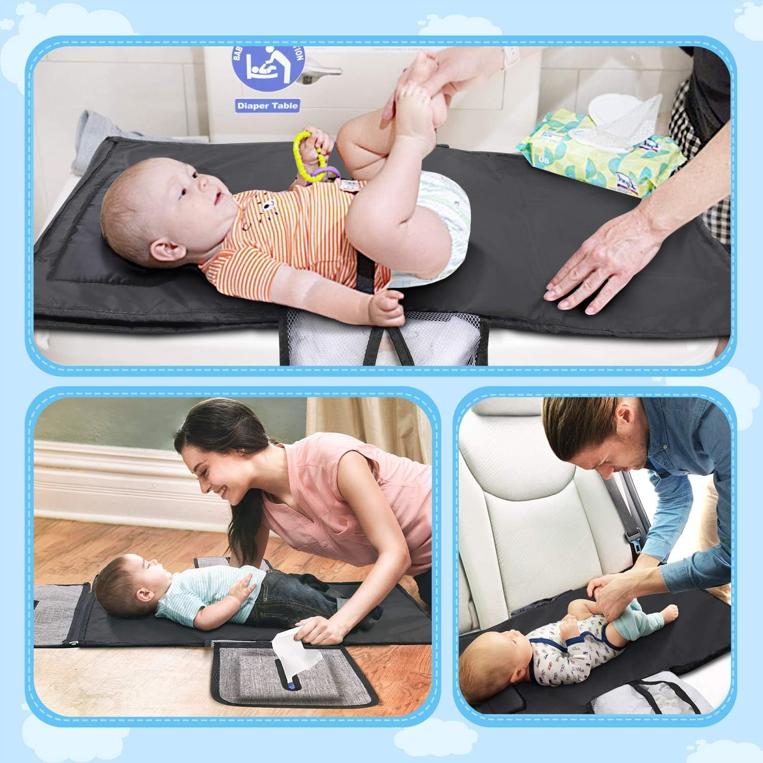 Fasciatoio Portatile Pieghevole Impermeabile Bambino - diaper bag portability