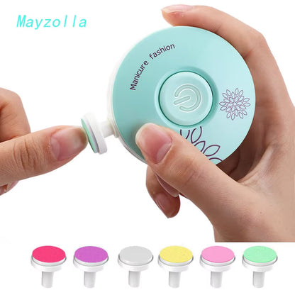 Electric Baby Nail Trimmer Kid Nail Polisher Tool Infant Manicure Scissors Baby Hygiene Kit Baby Nail Clipper Cutter for Newborn