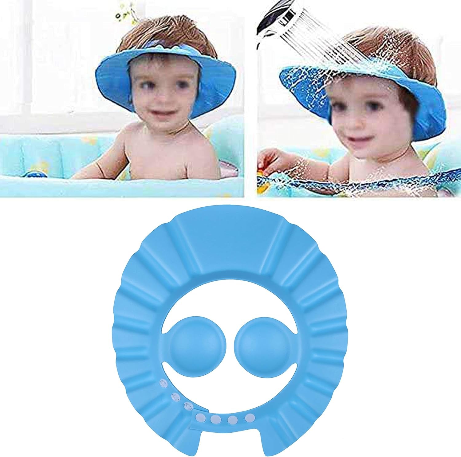 Vaschetta per Bagnetto Neonato Gonfiabile, Vasca Bagno Neonato Pieghevole Neonati Bambini Con Supporto (Blu)