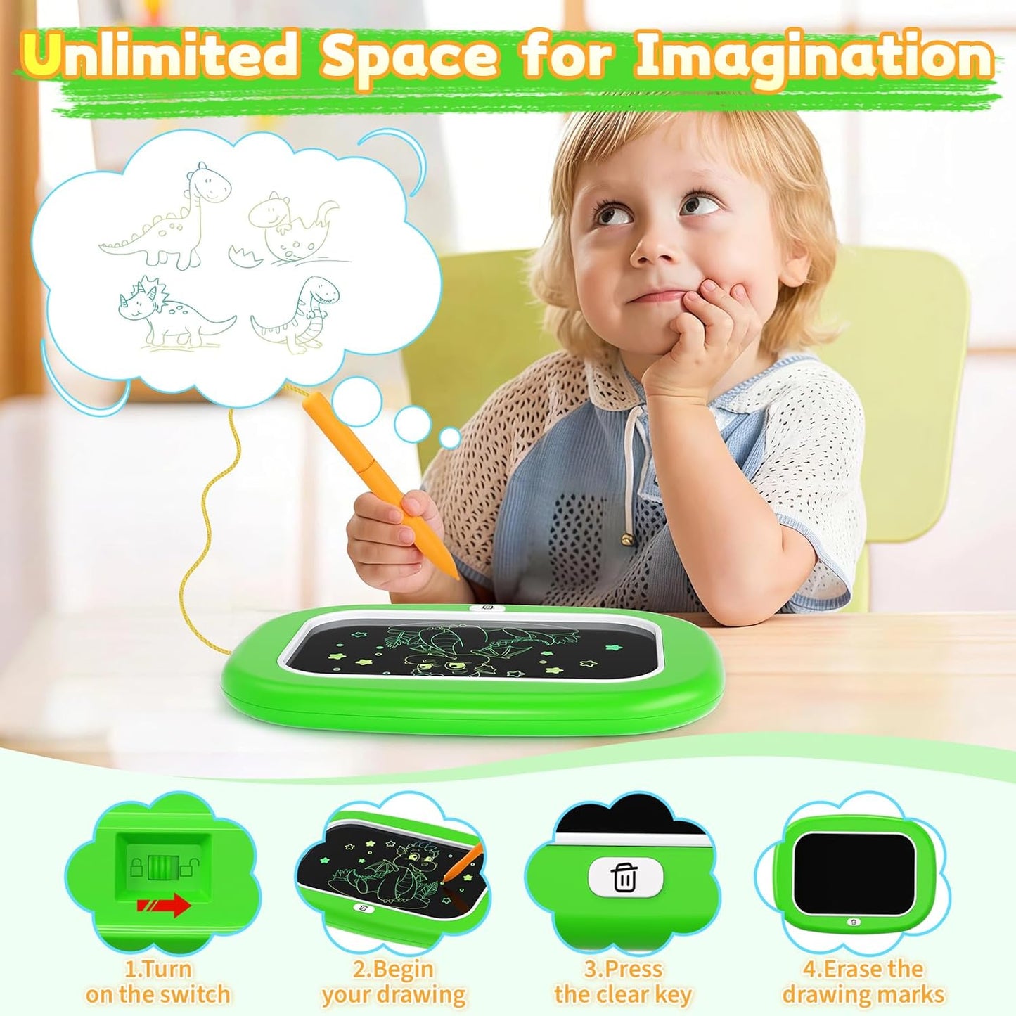 SketchNest LCD Writing Tablet for Kids Drawing Board kids drawing