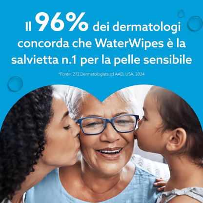 Sensitive+ Newborn & Baby Wipes, Salviettine per Neonati E Bambini, 240 Pezzi (4 Confezioni), Deterge, Cura, Protegge, 99,9% Acqua, Senza Profumo