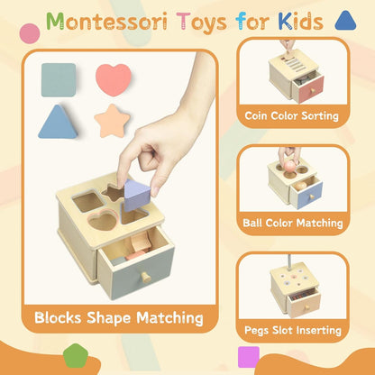 MindNest Montessori Object Permanence Box learning toy