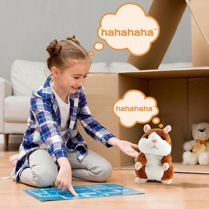 Hámster Hablando Juguete, Hámster Hablando,Repetido Talking Peluche Electrónico, Interactivo Juguetes De Felpa,Divertidos Niños Peluches Hámster Hámster Para Bebé Niños Regalo