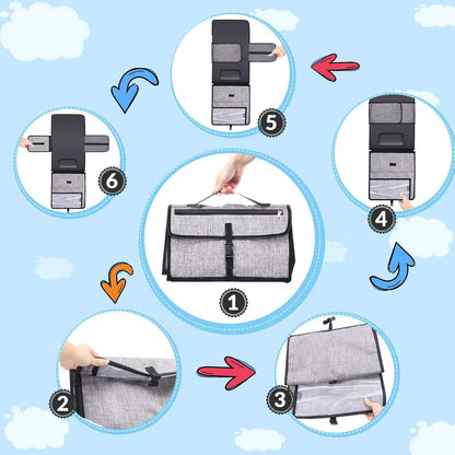 Fasciatoio Portatile Pieghevole Impermeabile Bambino - waterproof surface detail