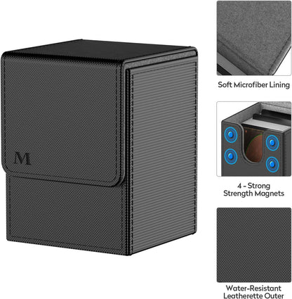 Card Storage Box Magnetic Flip Trading Card Organizer