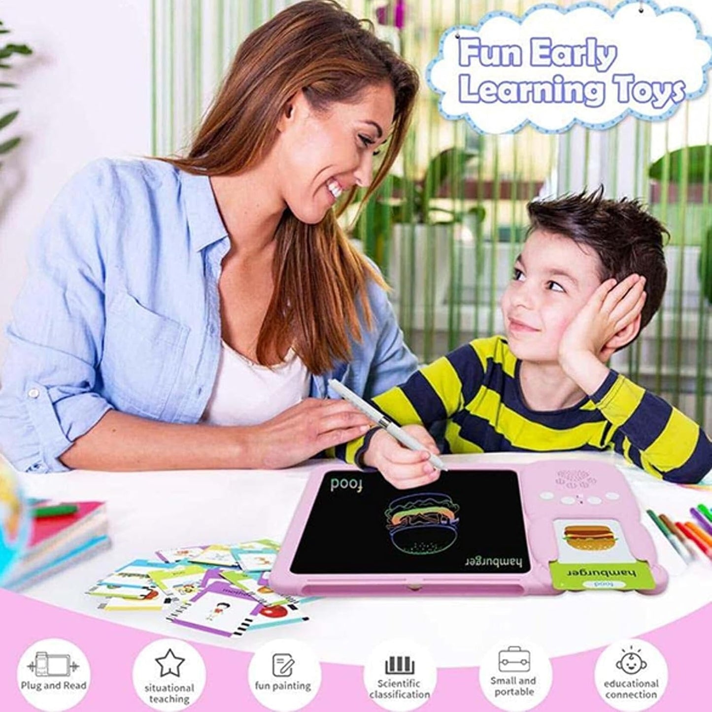 Cartes Flash Vocales Éducatives interactives avec audio
