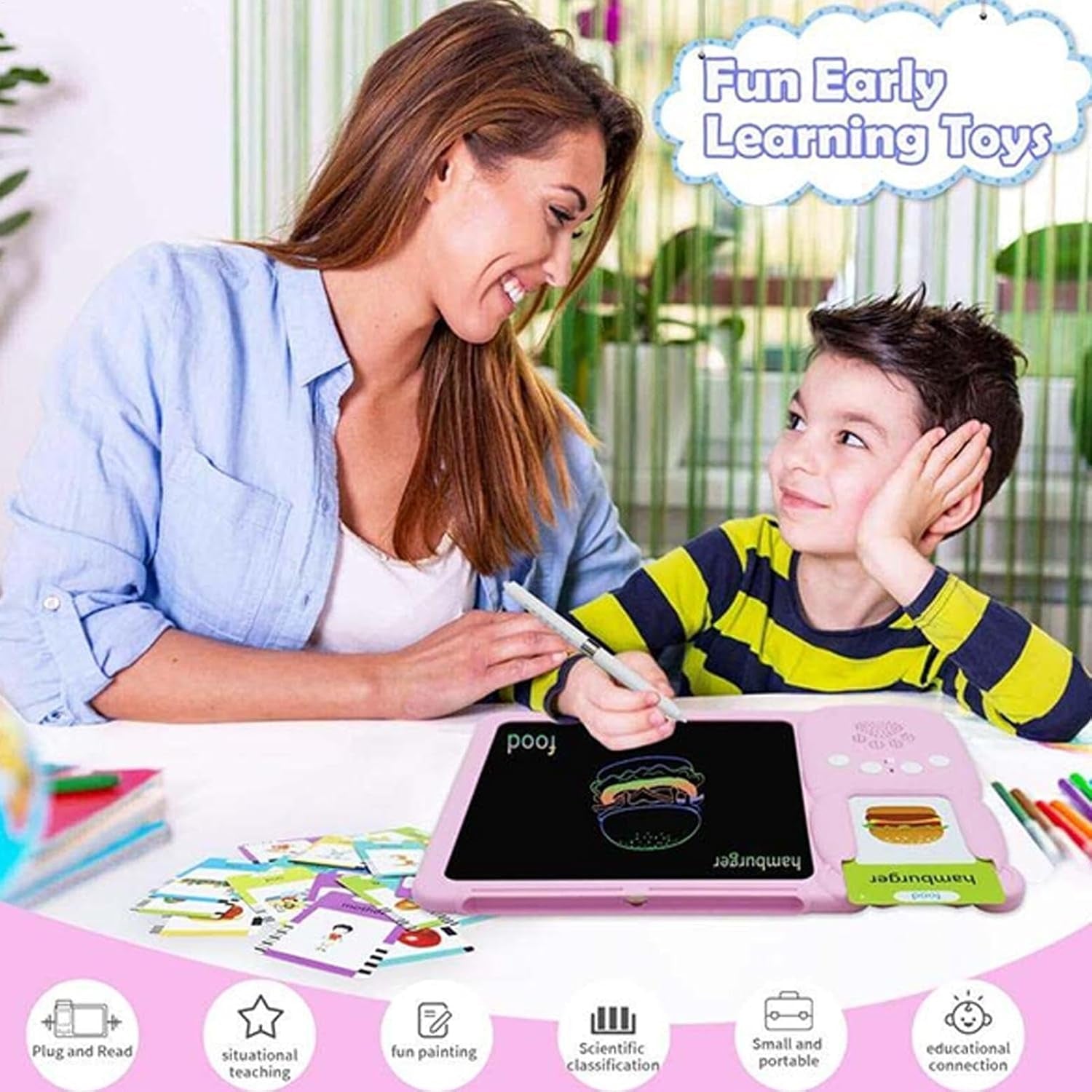 Cartes Flash Vocales Éducatives interactives avec audio