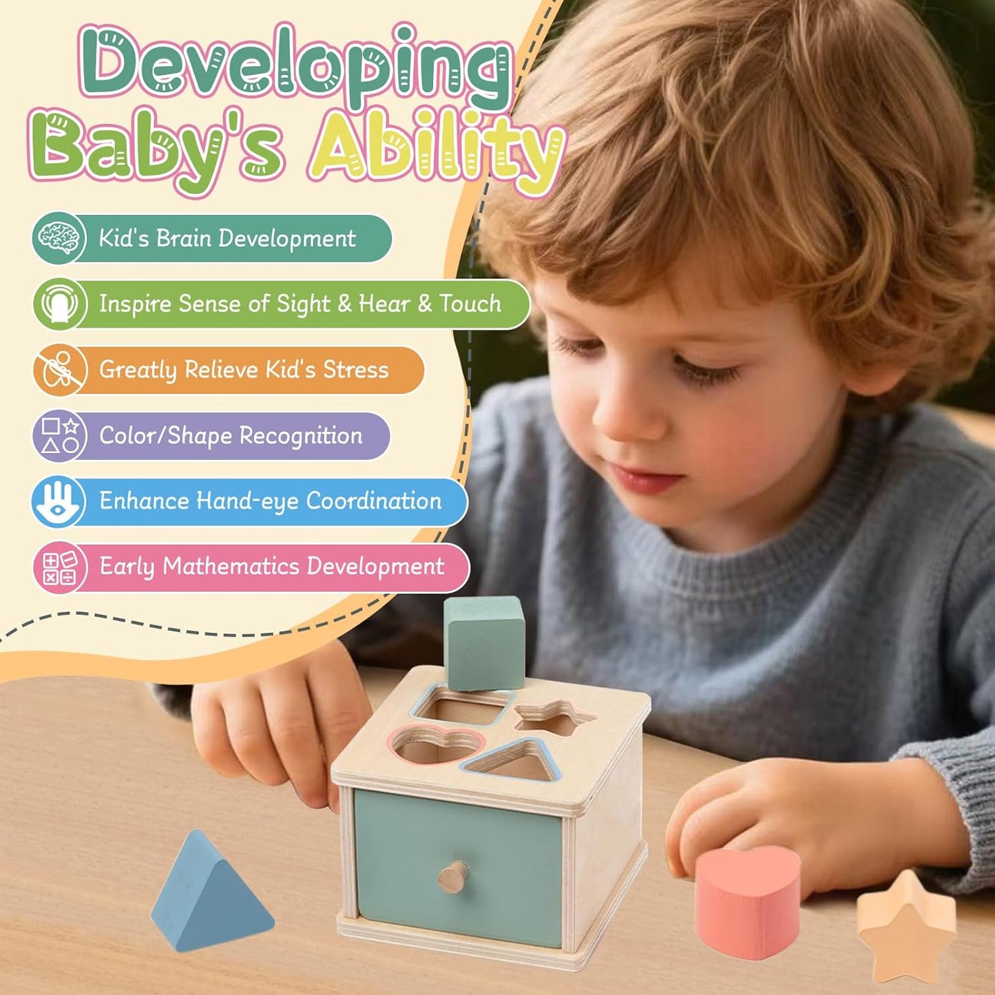 MindNest Montessori Object Permanence Box educational game
