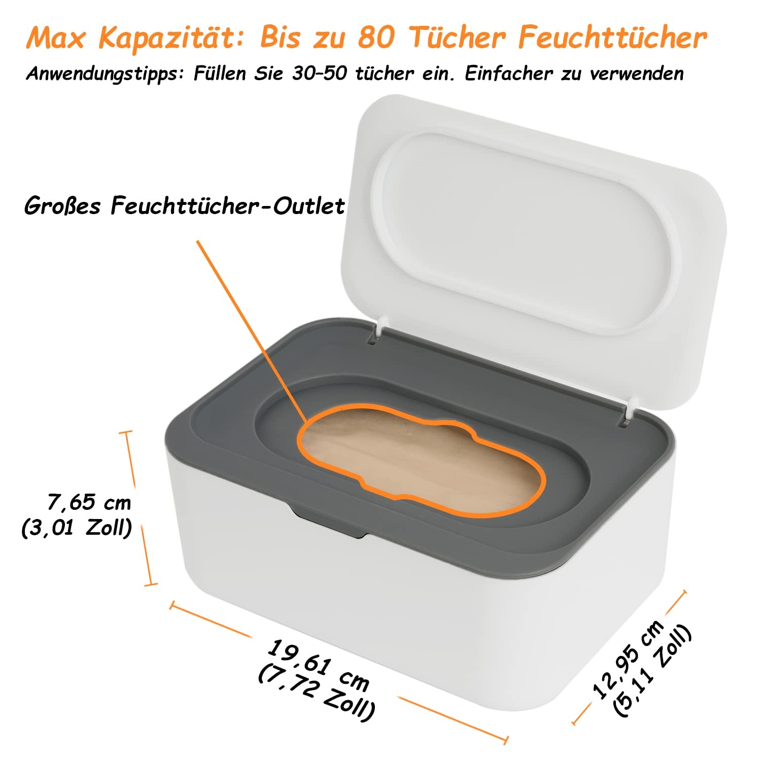 Feuchttücher Box Baby Feuchtuchspender mit Deckel