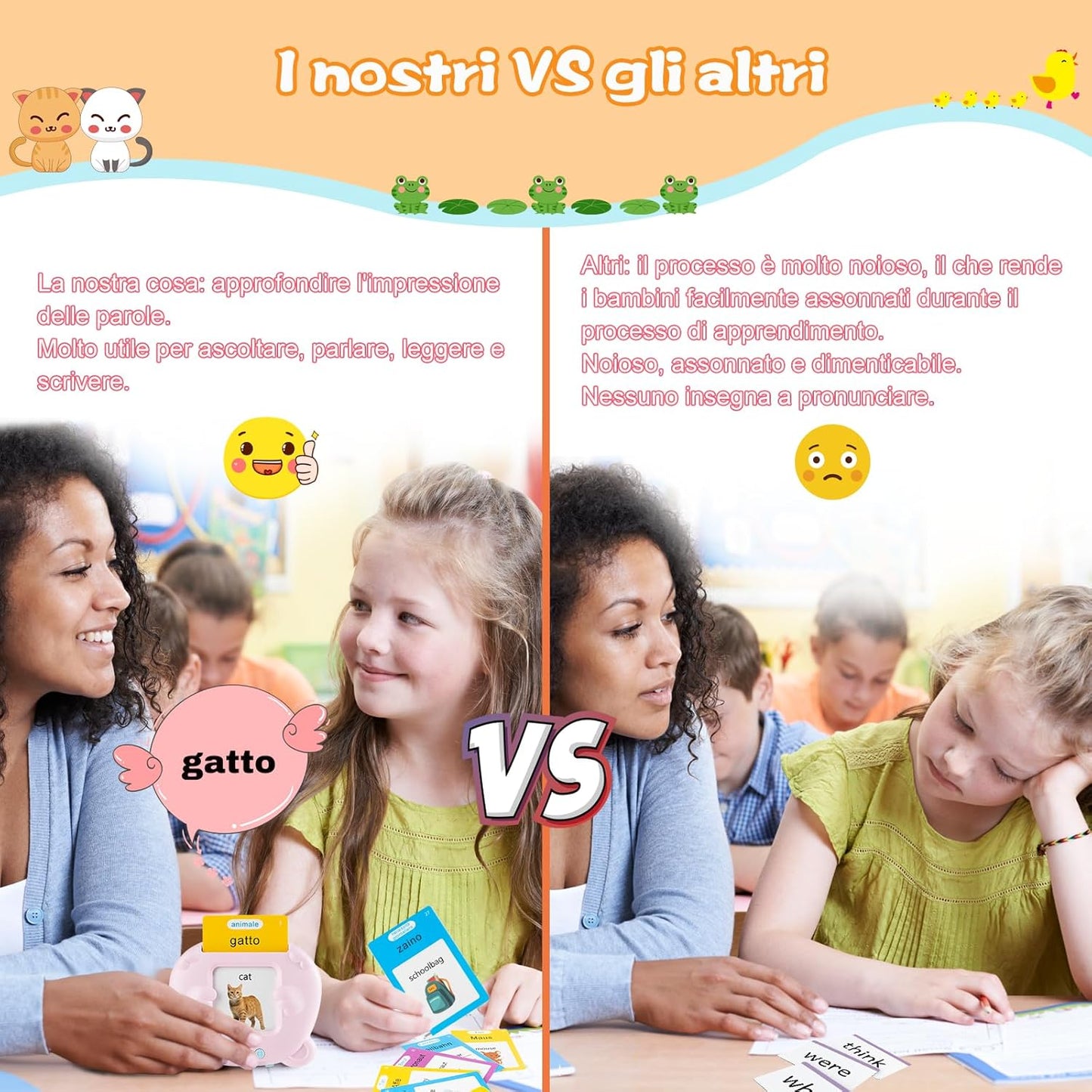 Italian Talking Flash Cards for Language Learning vocabulary cards