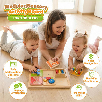 BusyNest Montessori Busy Board for Toddlers travel toy