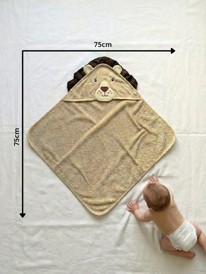 Accappatoio Neonato Triangolo Cotone 100% design triangolare baby towel