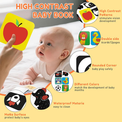 High Contrast Baby Flash Cards Montessori educational toy