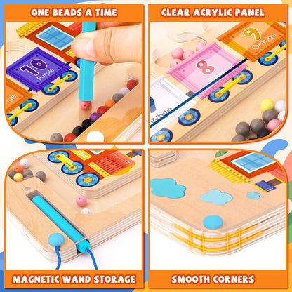 Montessori Magnetic Number Maze for fine motor skills