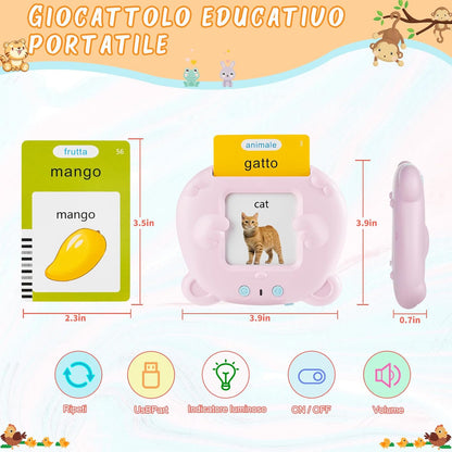 Italian Talking Flash Cards for Language Learning audio feature