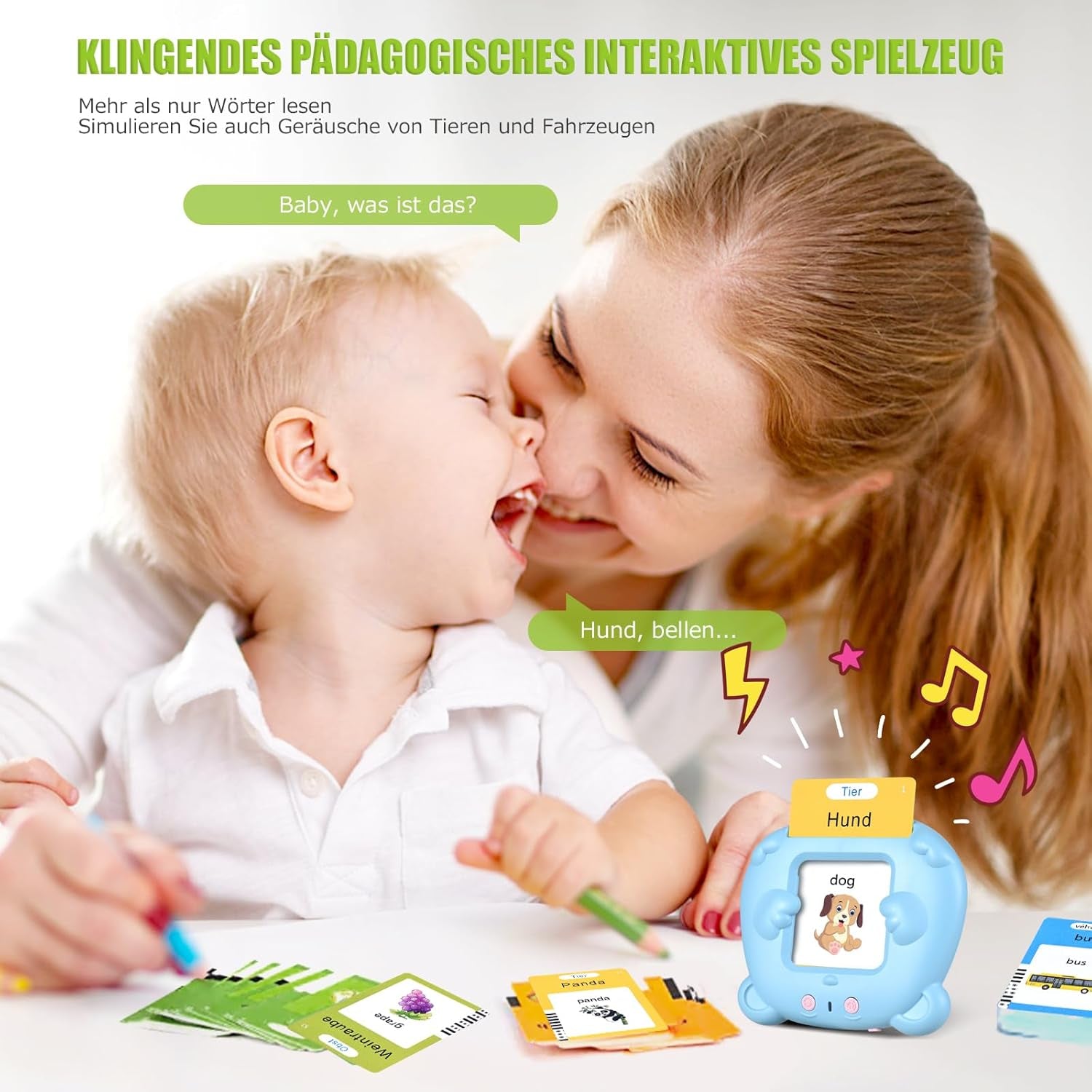 Sprechende Lernkarten für Kinder Audio Lernkarten für Vorschulkinder