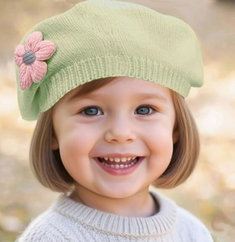 Baby Winter Beanie Hat for Girls soft warm knitted cap