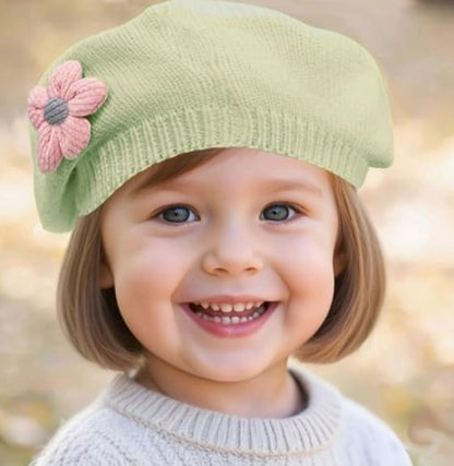 Baby Winter Beanie Hat for Girls soft warm knitted cap