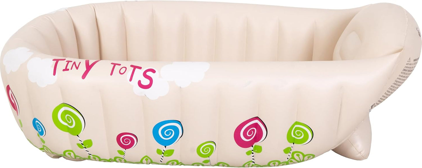 SUN CLUB Inflatable Baby Bathtub comfortable toddler bathing tub