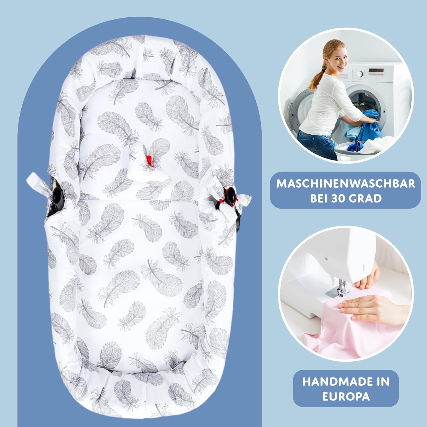 Inserto Navicella per Passeggino Neonato accessorio per viaggio