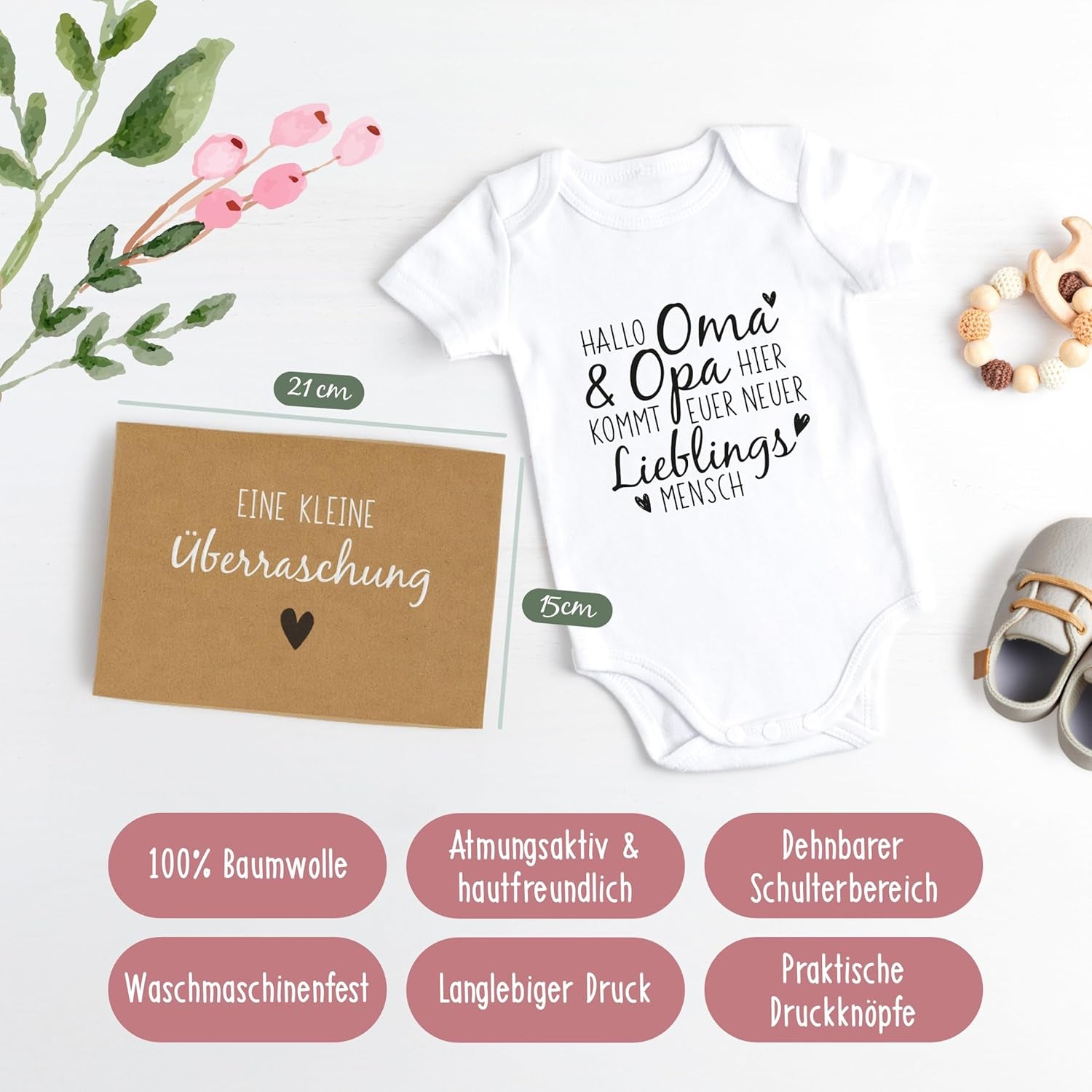 Amari Babybody Schwangerschaft Verkünden Geschenkidee