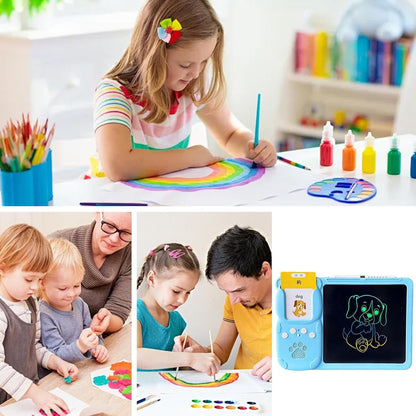 Talking Flash Cards, 2-In-1 Pocket Speech Cards, Educational Audible Learning with Interactive Reading Device, Drawing Tablet For, Preschool, Kids Learning, 9.45X6.69X0.59 In