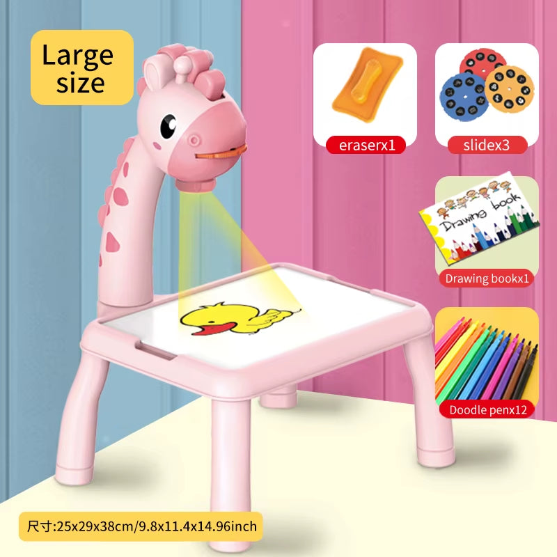 DrawGlow Children Projection Drawing Board educational toy for kids art development