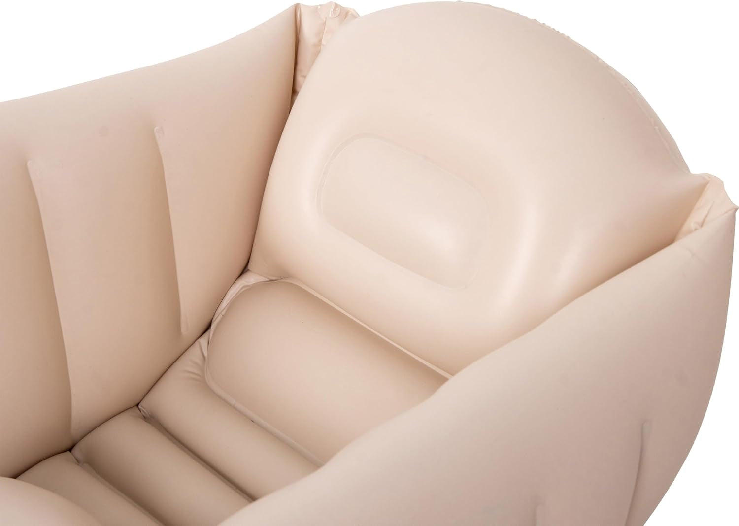 SUN CLUB Inflatable Baby Bathtub interior with soft inflatable material for comfort during bath time.