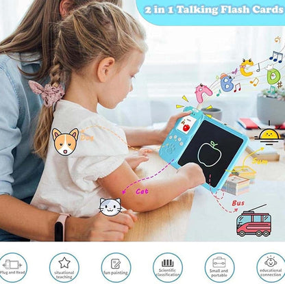 Talking Flash Card Learning Tablet for Kids Montessori learning